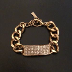 Gold chain bracelet